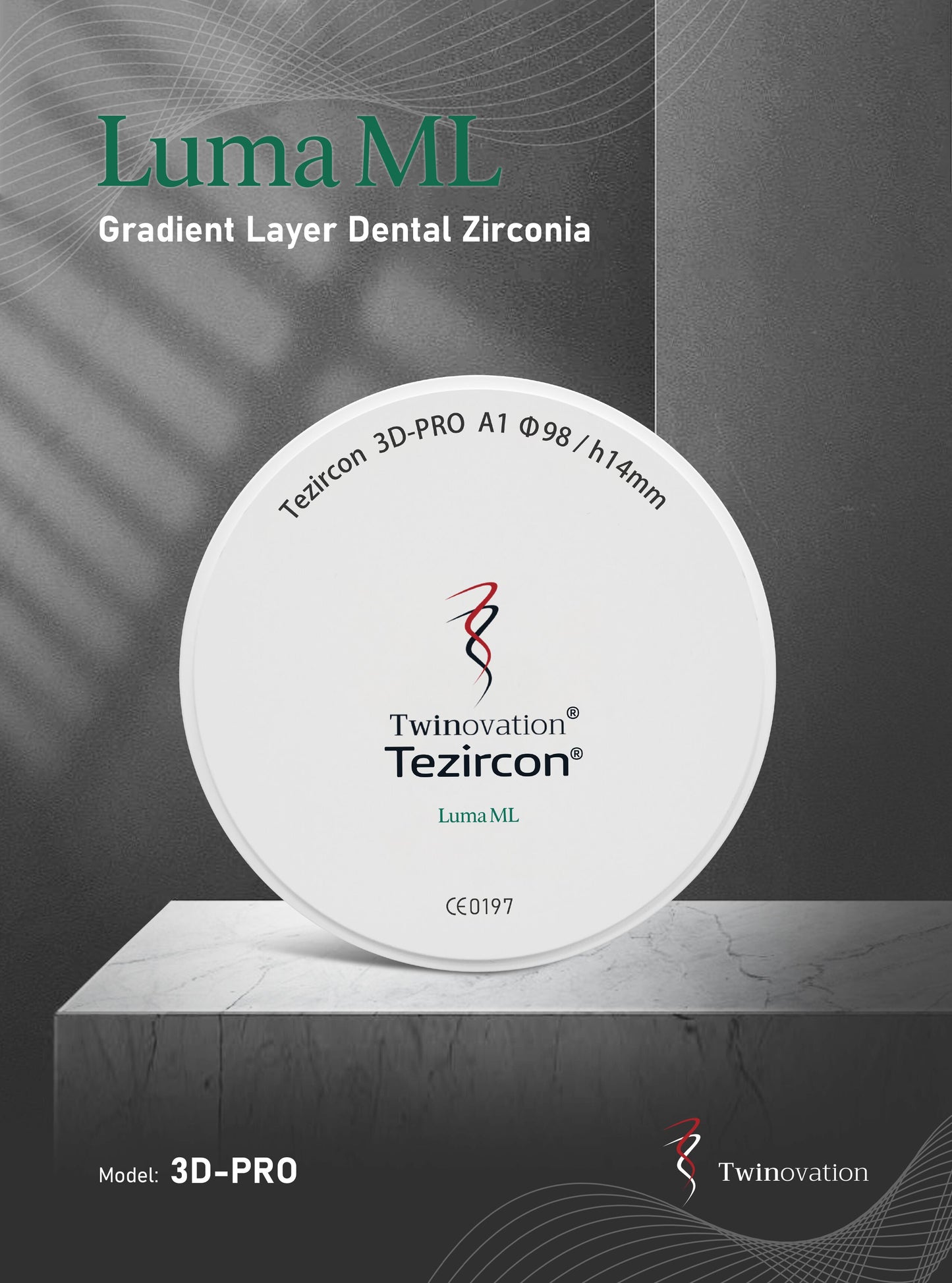 Tezircon 3D-PRO Luma ML Multi Transparency Dental Zirconia