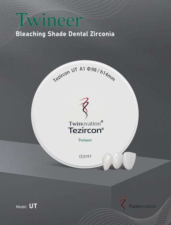 Tezircon UT TWINEER Bleaching Shade Dental Zirconia