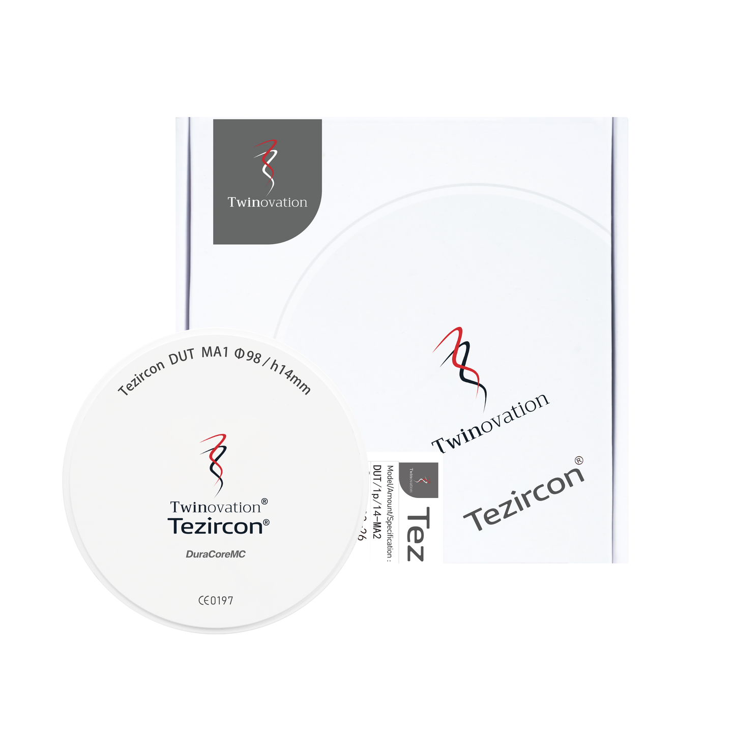 Tezircon  DUT DuraCore Pre-shade & Ultra-transparent White  Dental Zirconia