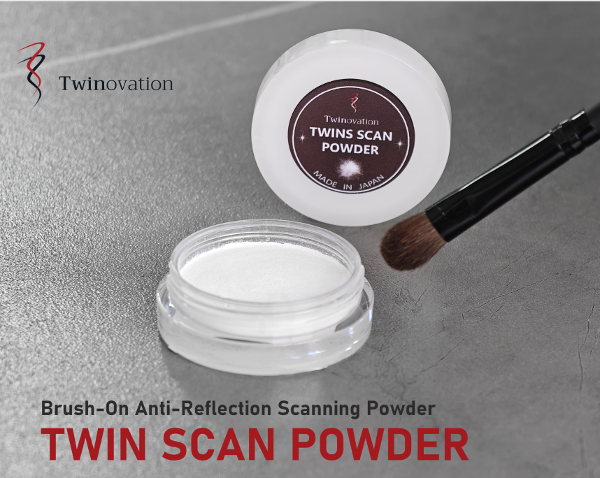 Making Scanner Powder TWIN SCAN POWDER Brush-On Anti-Reflection Scanning Powder – Twinovation ...